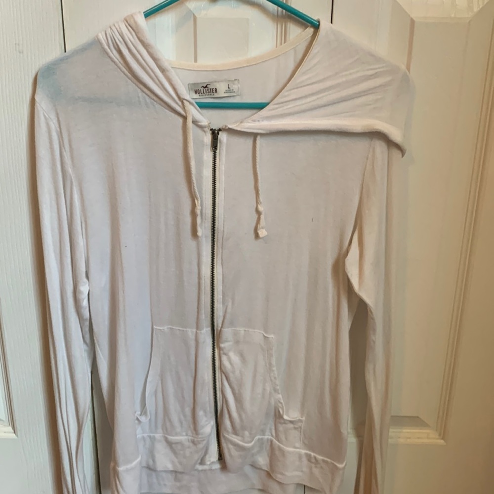 White zip up